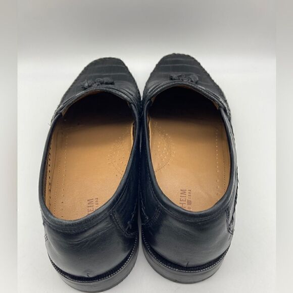Florsheim 18469 Alligator Print Black Leather Men’s Loafers Size 8 1/2 EEE main image 5